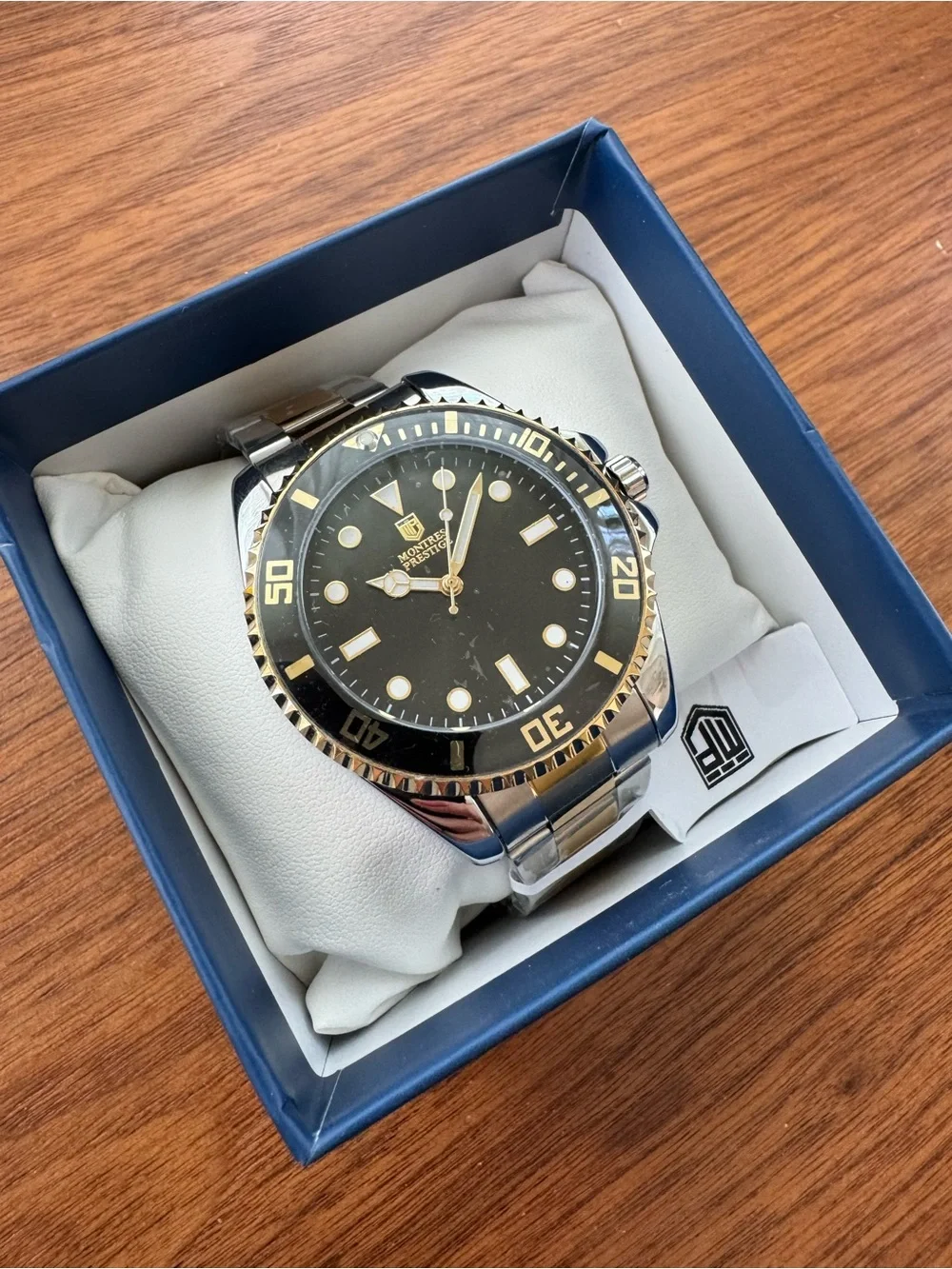 Montres Prestige X Invicta Two-Tone Black Dial Men's Watch